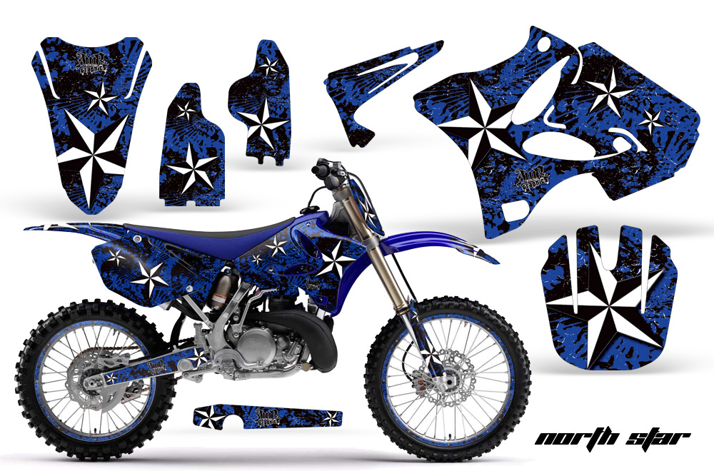 Yamaha YZ125 YZ250 96-11 Graphics Kit NS BL NPs